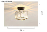 Nevaeh - Creative Simple Modern Square Crystal Corridor Porch Ceiling Lamp Ceiling