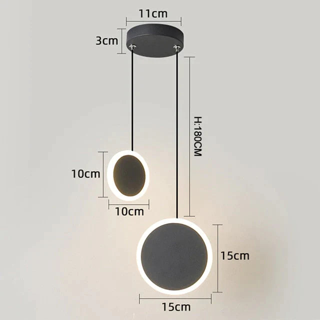 New Arrival Pendant Lights Modern Led Lamp For Bedside Dining Room Bar White Or Black Color Fixtures