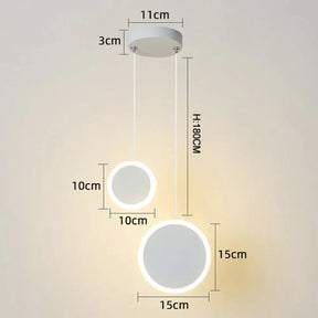 New Arrival Pendant Lights Modern Led Lamp For Bedside Dining Room Bar White Or Black Color