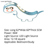 New Dinasour Modern Led Ceiling Lights Lamp For Child Bedroom Study Room Babyroom Remote Control