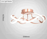 New Light Luxury Bedroom Lamp Room Ceiling Pink 50Cm White Light
