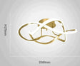 New Light Luxury Bedroom Lamp Room Ceiling Lamp Golden 50cm white light Ceiling