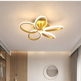 New Petal Ceiling Lamp Led Creative Flower Living Room Simple Modern Warm Light In The Bedroom