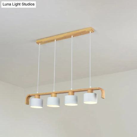 Nordic 3/4 Head Metal Island Chandelier For Dining Room & Kitchen