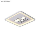 Nordic Acrylic Led Flush Mount Ceiling Light For Living Room