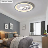 Nordic Acrylic Led Flush Mount Ceiling Light For Living Room
