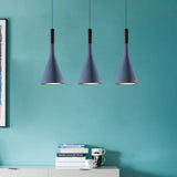 Nordic Cement Funnel Pendant Light - 1 Head Dining Table Suspended Lighting Fixture In