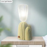 Nordic Clear Glass Led Cactus Nightstand Lamp - White/Green
Note: Since Seo Is Important It