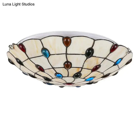 Nordic Europe Colorful Glass Ceiling Lamp Led With 2 Lights Modern Vintage Art Deco For Living Room