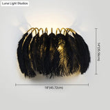 Nordic Feather Wall Sconce For Bedroom Ambient Lighting