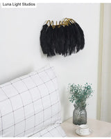 Nordic Feather Wall Sconce For Bedroom Ambient Lighting