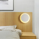 Nordic Flush Mount Led Wall Light In Black/White With Adjustable Disk And Warm/White White / Warm