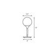 Nordic Frosted Glass Balloon Night Lamp - Single Study Table Light In White / 5.5