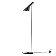 Nordic Funnel Shaped Floor Lamp: Contemporary Metal Standing Light For Living Room Black