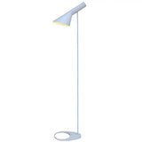 Nordic Funnel Shaped Floor Lamp: Contemporary Metal Standing Light For Living Room White