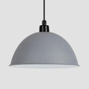 Nordic Gallery Café Aluminum Pendant Lamp: Stylish Bowl Hanging Light Grey / 14’