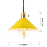 Nordic Industrial Macaron Pendant Light - Colorful Metal 1-Light Lighting