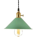 Nordic Industrial Macarons Pendant Light - Metal Colorful 1-Light Lighting Green / 8.5’