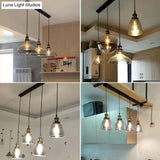 Nordic Industrial Mirrored Glass Pendant Ceiling Light With 1 Hanging