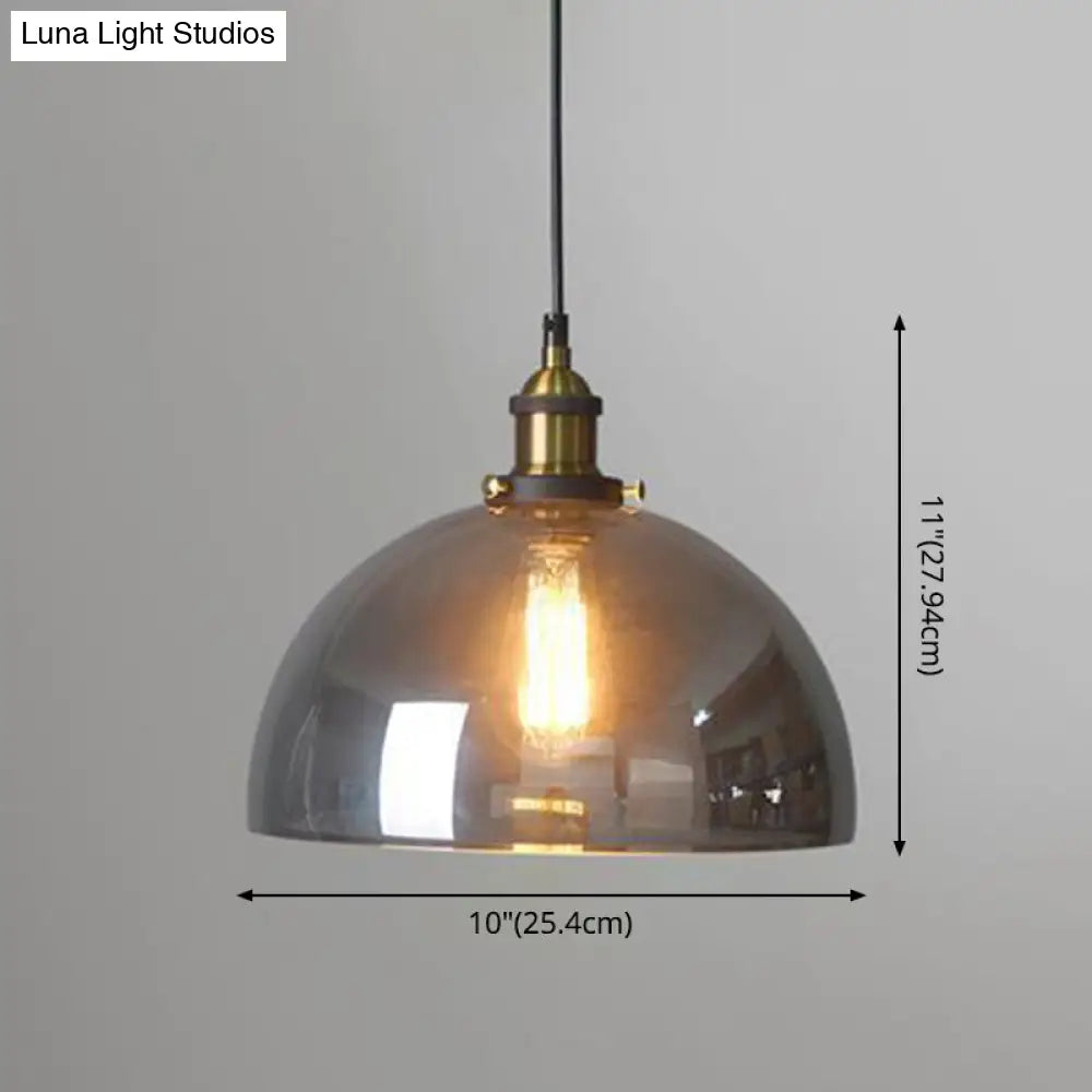Nordic Industrial Mirrored Glass Pendant Ceiling Light With 1 Hanging