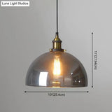 Nordic Industrial Mirrored Glass Pendant Ceiling Light With 1 Hanging