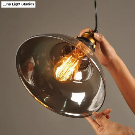 Nordic Industrial Mirrored Glass Pendant Ceiling Light With 1 Hanging
