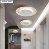 Nordic Led Acrylic Flush Mount Ceiling Light - Stylish Close-To-Ceiling Lighting Fixture