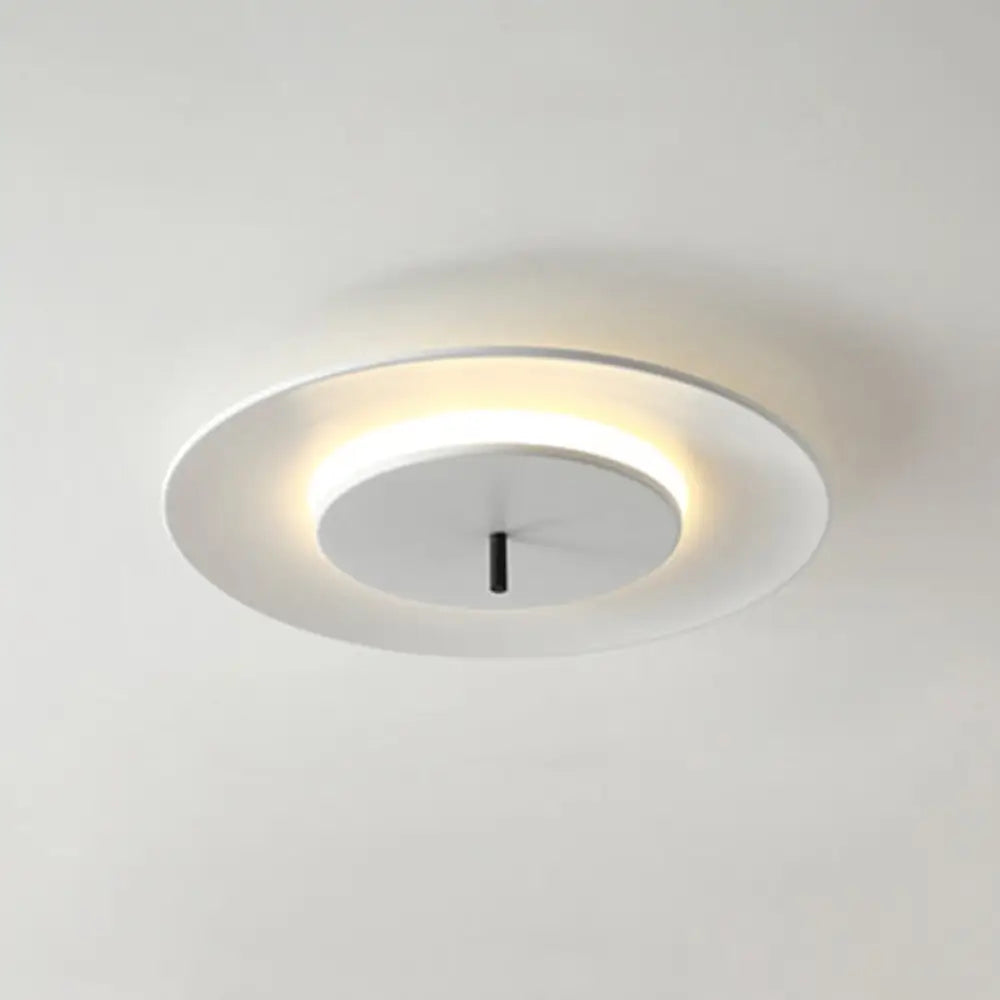 Nordic Led Acrylic Flush Mount Ceiling Light - Stylish Close-To-Ceiling Lighting Fixture White / 14