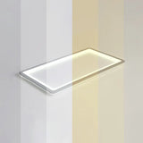 Nordic Led Ceiling Light: Dark Grey Ultra-Thin Flush Mount With Acrylic Shade Gray / 43 Remote