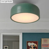 Nordic Led Ceiling Light For Kid’s Bedroom With Acrylic Dome Shade