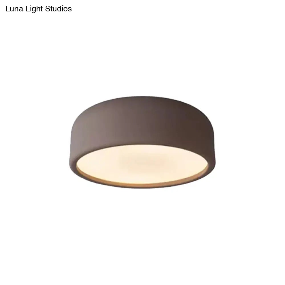 Nordic Led Ceiling Light For Kid’s Bedroom With Acrylic Dome Shade