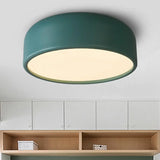 Nordic Led Ceiling Light For Kid’s Bedroom With Acrylic Dome Shade Blue / 14’