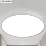 Nordic Led Ceiling Light With Acrylic Diffuser For Hallways - Sleek Metal Flush Mount