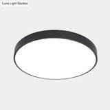 Nordic Led Ceiling Light With Acrylic Diffuser For Hallways - Sleek Metal Flush Mount