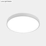 Nordic Led Ceiling Light With Acrylic Diffuser For Hallways - Sleek Metal Flush Mount