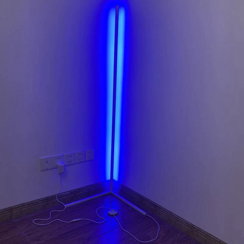Nordic Led Floor Lamp Rgb Corner Right Angle Lights Coloful Bedroom Lamp Lighting Remote Control