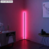 Nordic Led Floor Lamp Rgb Corner Right Angle Lights Coloful Bedroom Lamp Lighting Remote Control