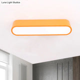 Nordic Led Flushmount Rgb Mathematical Notation Ceiling Lamp With Metal Shade