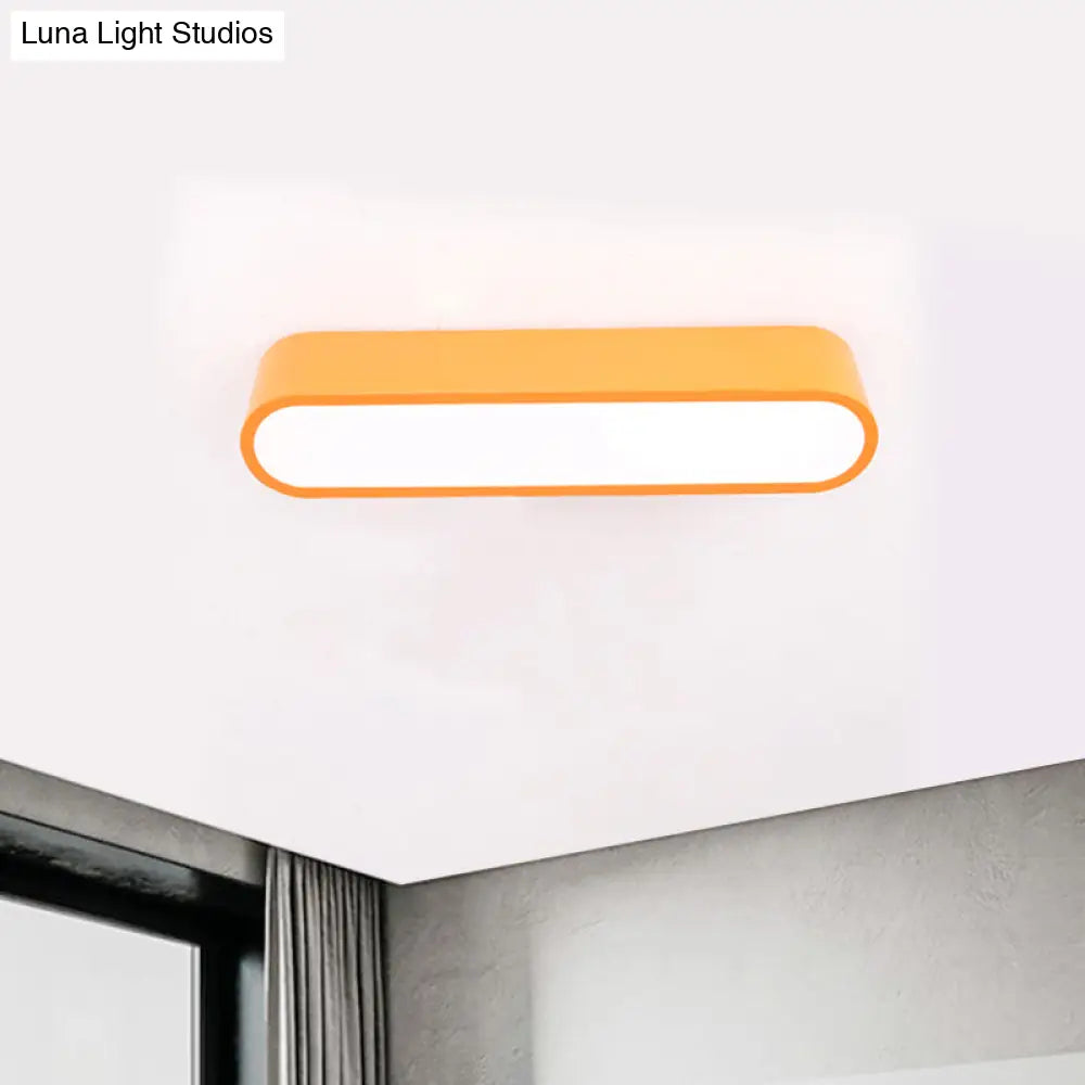 Nordic Led Flushmount Rgb Mathematical Notation Ceiling Lamp With Metal Shade