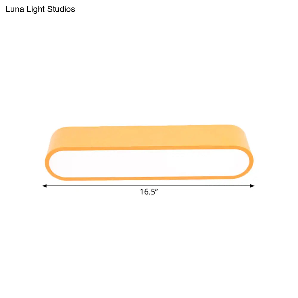 Nordic Led Flushmount Rgb Mathematical Notation Ceiling Lamp With Metal Shade