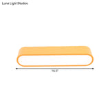 Nordic Led Flushmount Rgb Mathematical Notation Ceiling Lamp With Metal Shade