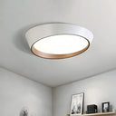 Nordic Led Round Ceiling Light Fixture - Acrylic Flush Mount Lamp For Bedroom In White/Grey/Green