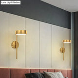 Nordic Light Luxury Bedside Lamp Bedroom Full Copper Wall Lamp Three color light / W12*L30*H18cm-6W Copper Wall Lamps