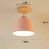 Nordic Macaron Ceiling Lamp Creative Porch Aisle Lights Bay Window Balcony Home Bedroom Cloakroom