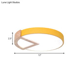 Nordic Macaron Flush Mount Light For Kids’ Bedrooms