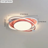 Nordic Metal Flush Mount Spotlight With White Acrylic Shade For Kids Bedroom