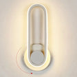 Nordic Metal Led Rotatable Oblong Wall Mount Lamp For Bedroom Lighting White / Warm