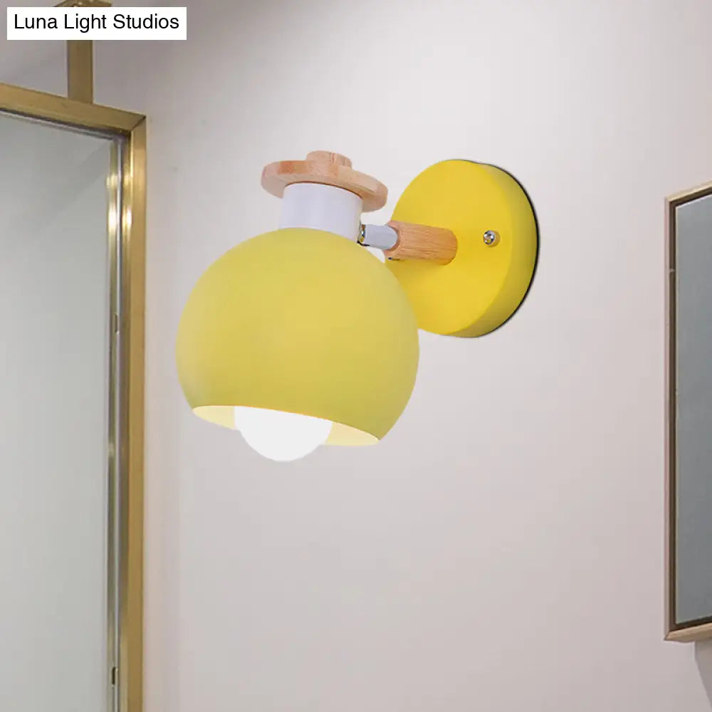 Nordic Metal Spherical Wall Lamp For Childs Bedroom Or Kindergarten