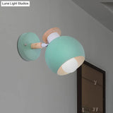 Nordic Metal Spherical Wall Lamp For Childs Bedroom Or Kindergarten