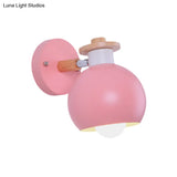 Nordic Metal Spherical Wall Lamp For Childs Bedroom Or Kindergarten